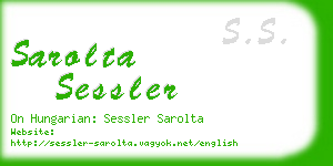 sarolta sessler business card